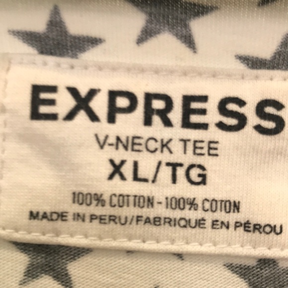 Express Black and white fading stars T-shirt - Picture 2 of 2